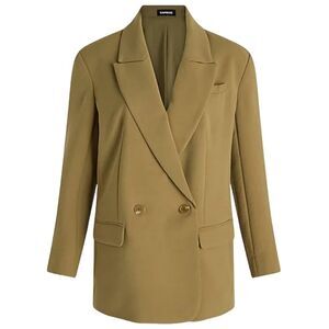 Express Moss Khaki Oversized Boyfriend Blazer